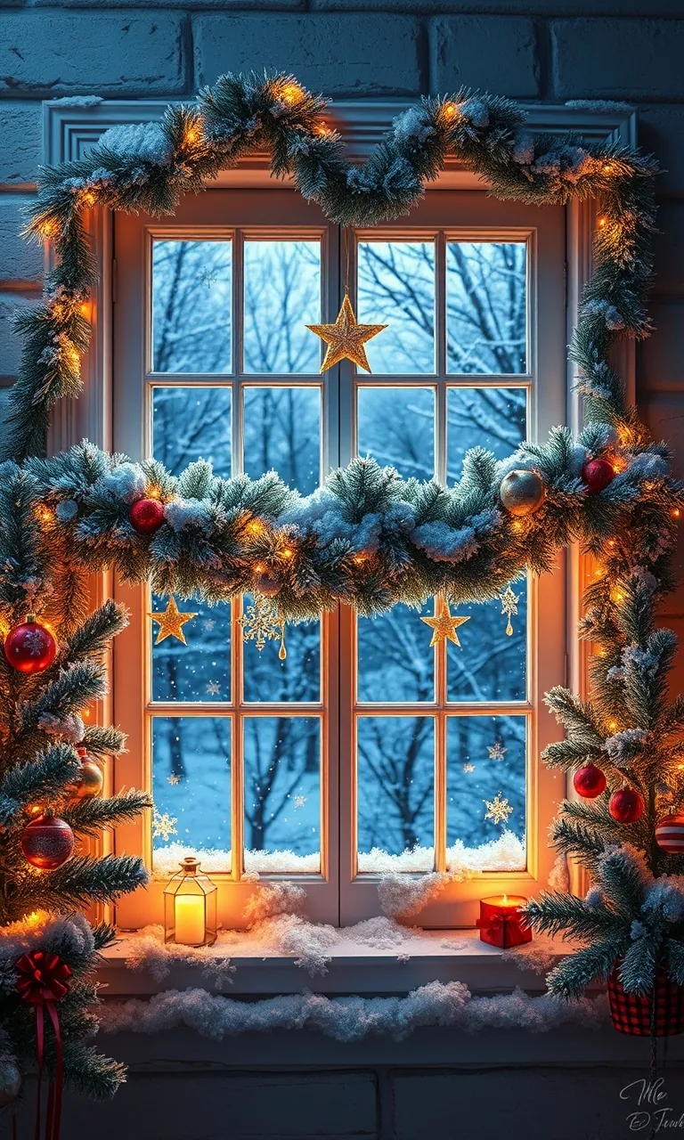 5. Wintery Window Wonderland