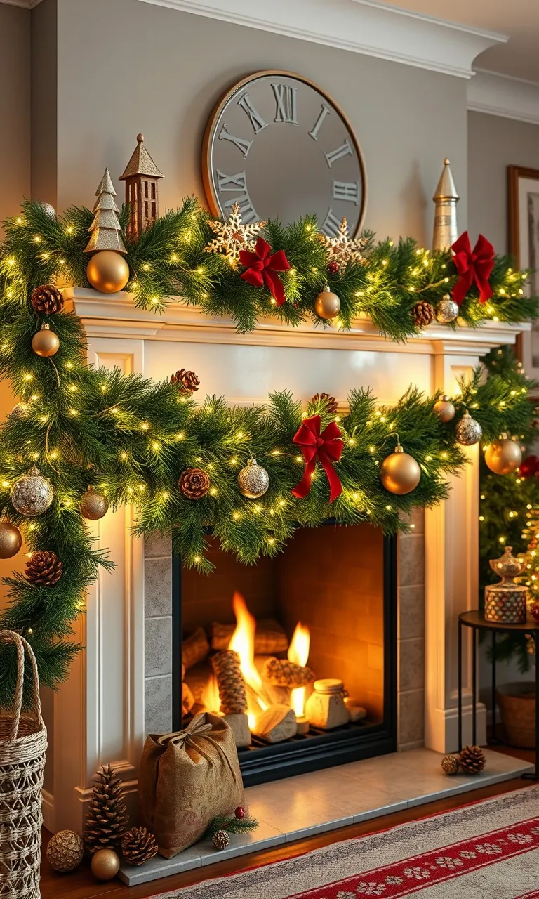 3. Twinkling Mantel Magic