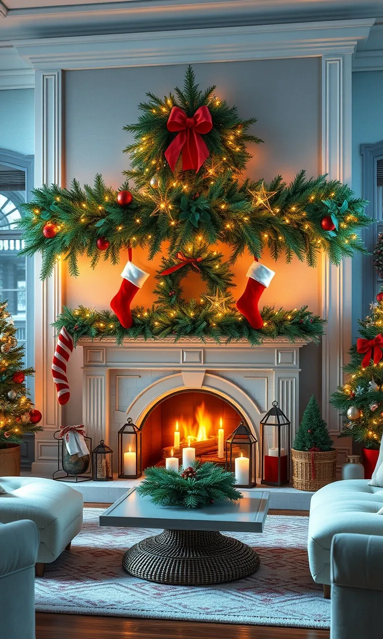 5. Festive Fireplaces