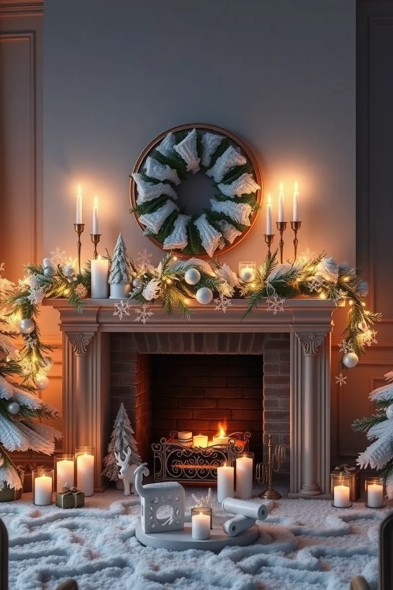 7. Snowy Heaven Mantel