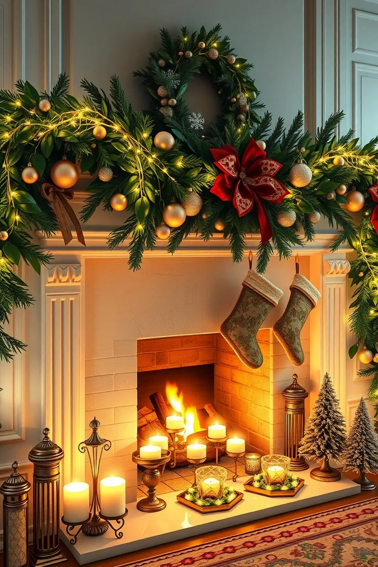 7. Illuminate with a Magical Mantelpiece