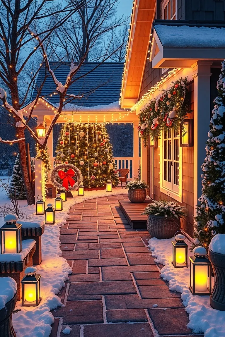 7. Illuminate Your Outdoors with Twinkling Pathways