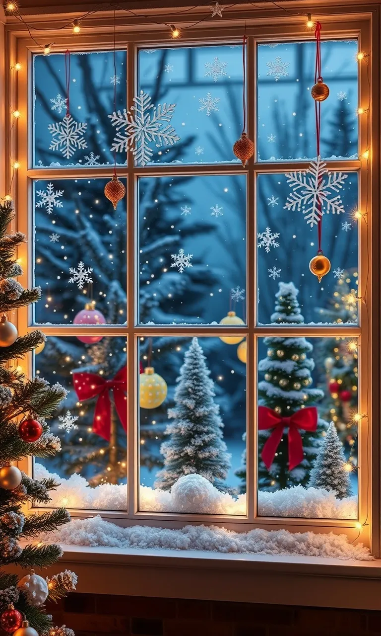 4. Whimsical Winter Wonderland Windows