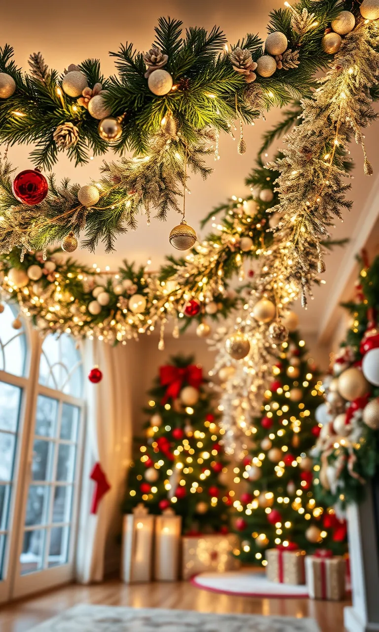 7. Ceiling Swags of Sparkle