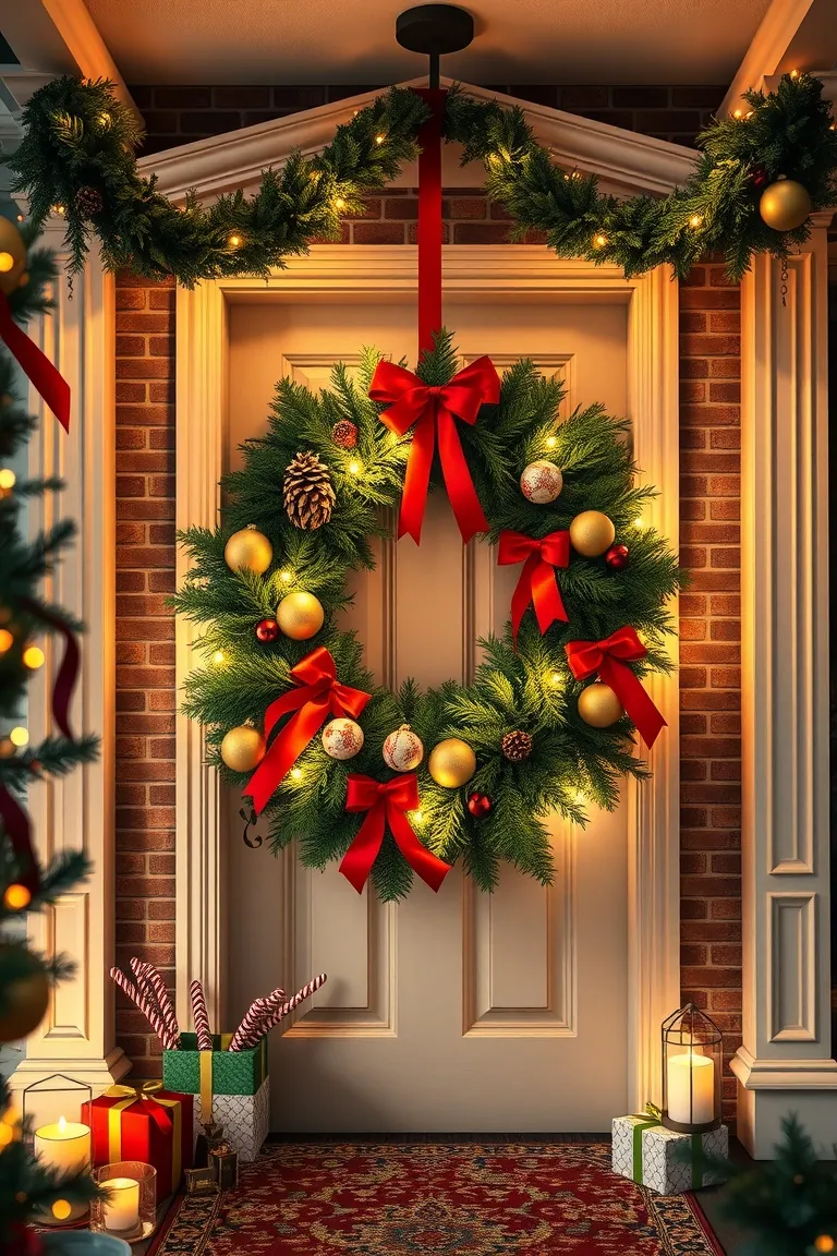 2. Illuminated Wreath Whispers