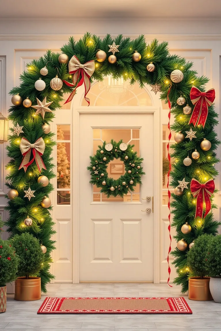 2. Twinkling Holiday Archways