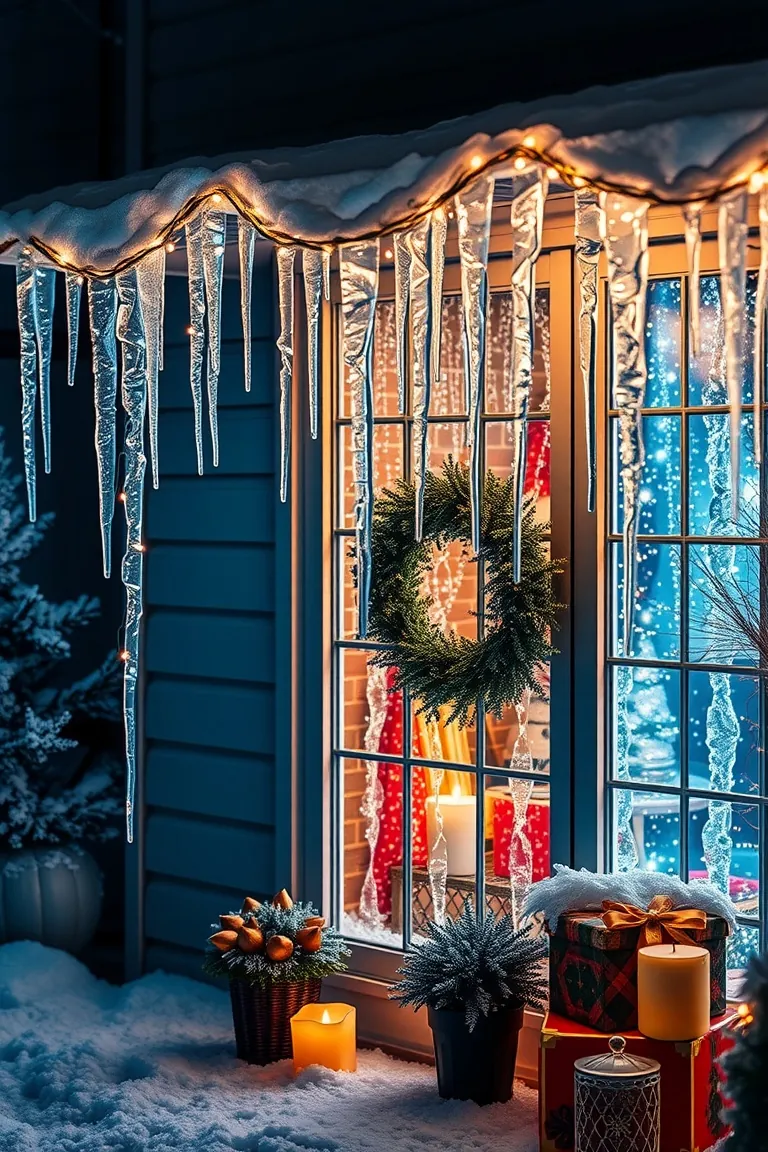 4. Illuminate with Icicle Elegance