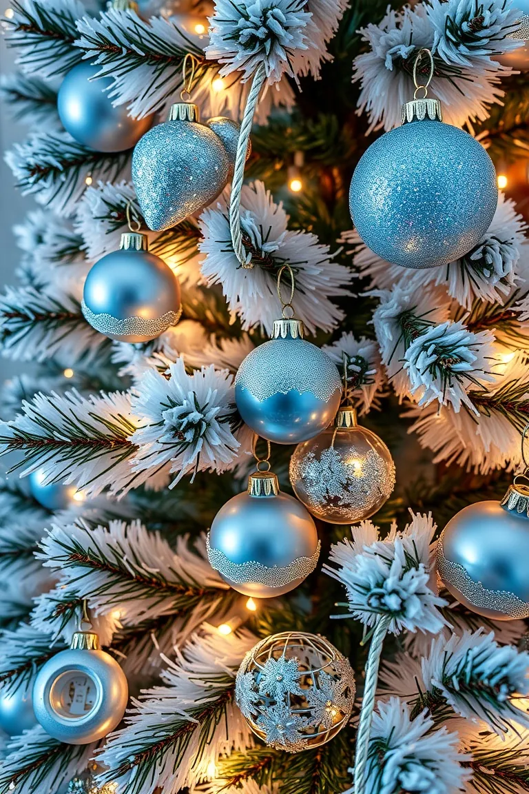 4. Twinkling Tree Ornaments