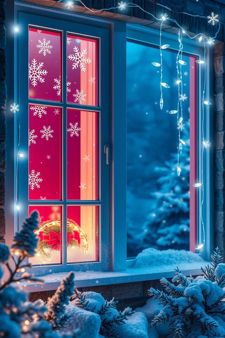 4. Frosty Window Glam