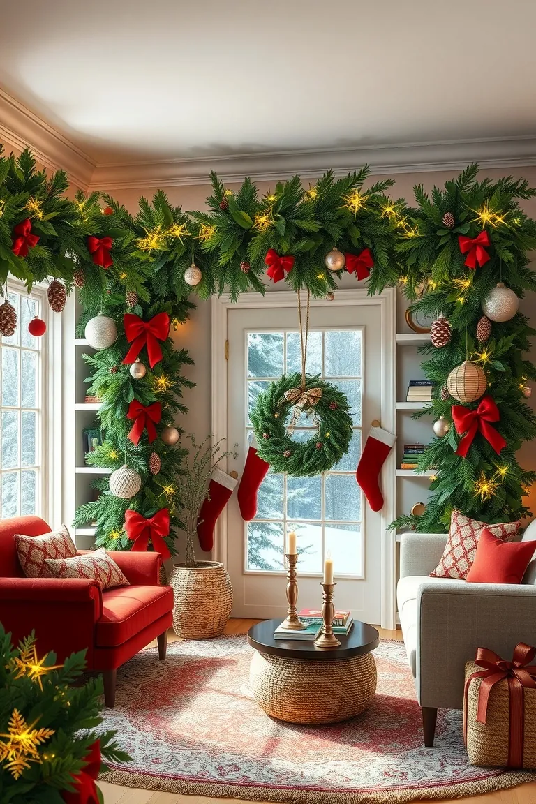 2. Festive Forest Foliage