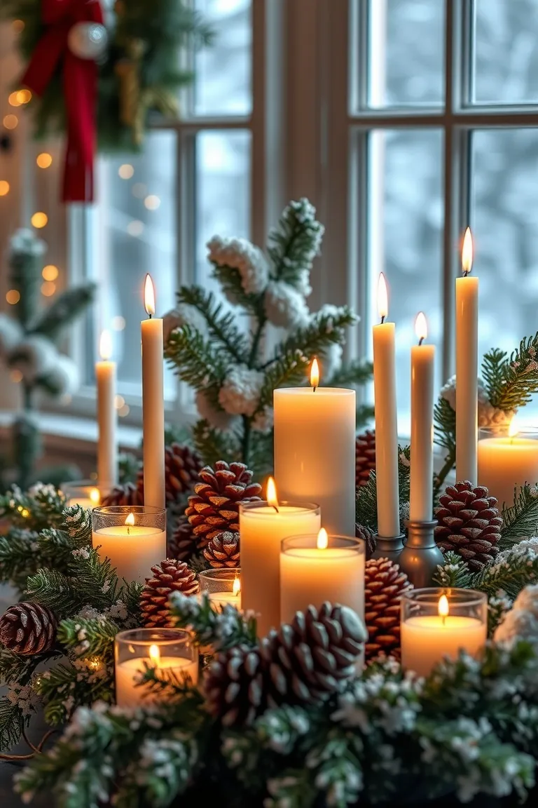 4. Glimmering Candlelit Forest