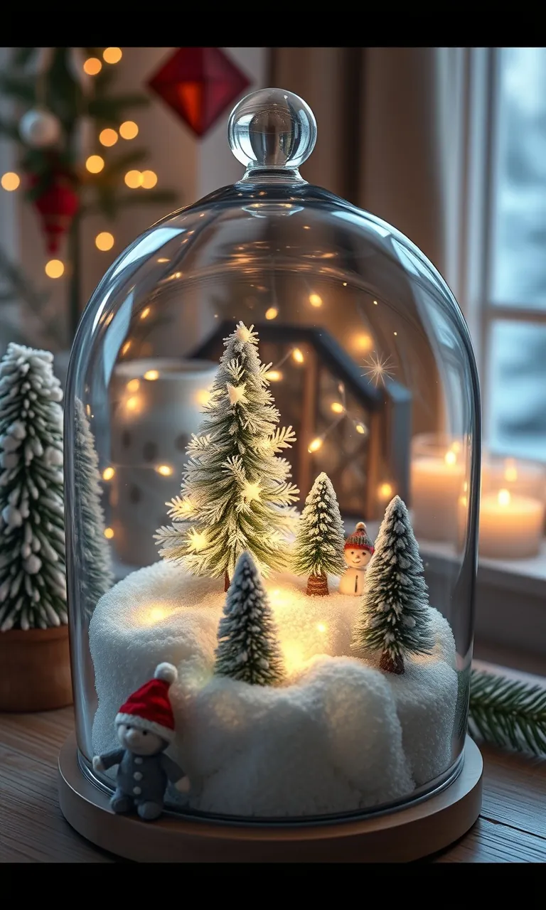 4. Enchanting Snow Globe Vignettes