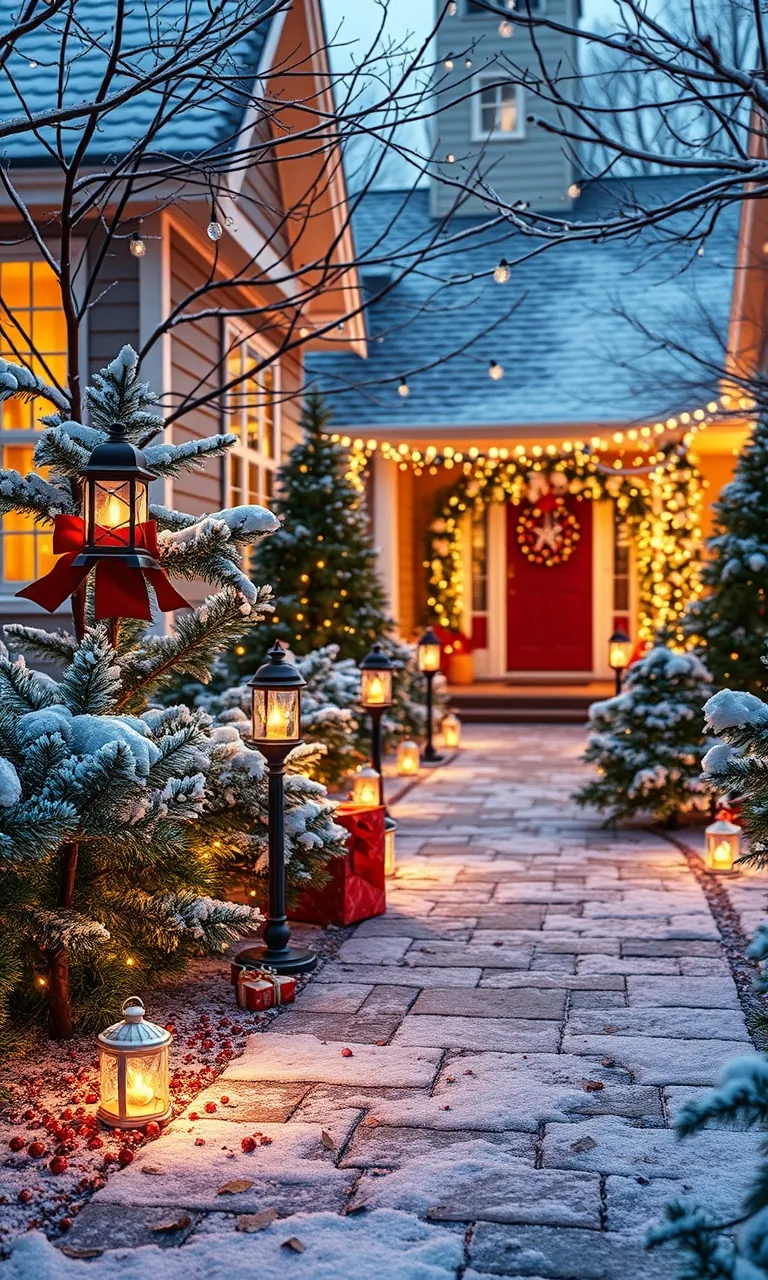 7. Glowing Pathways to Holiday Magic