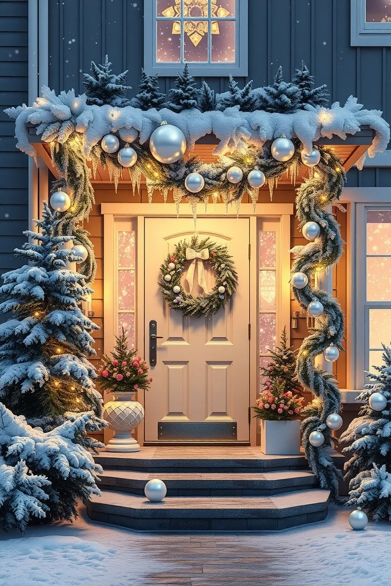 2. Frost-Kissed Façade