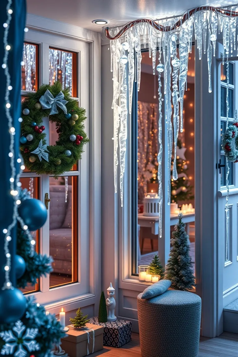 3. Glimmering Icicle Elegance