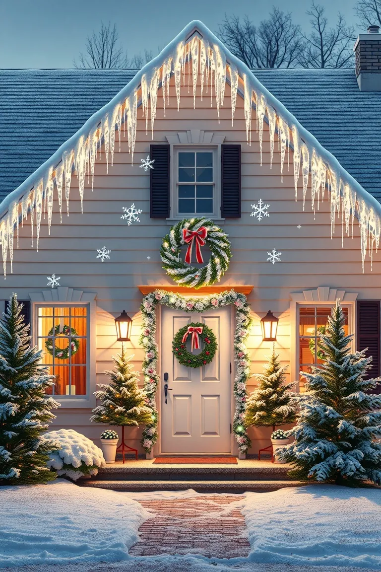 6. Frosty Façade Extravaganza