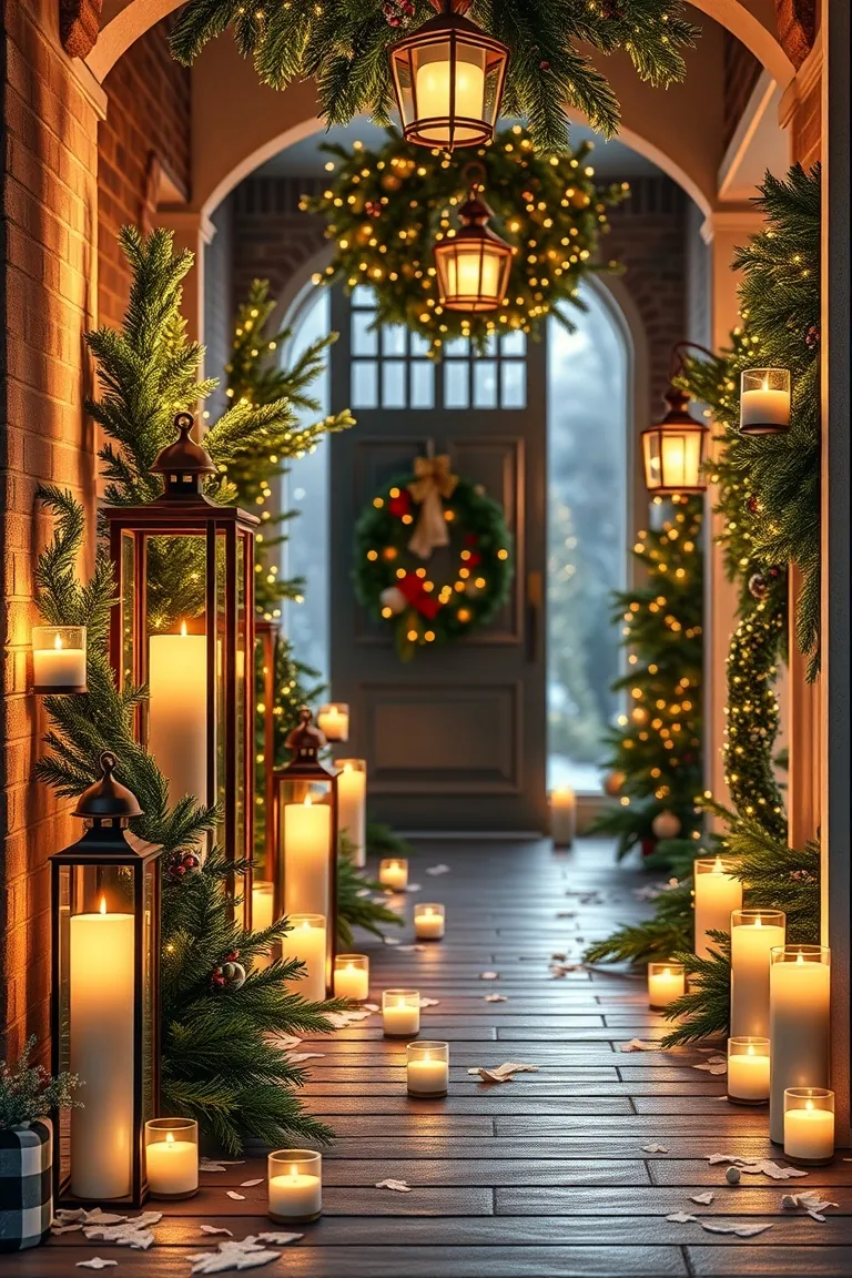 4. Enchanting Candlelit Walkway
