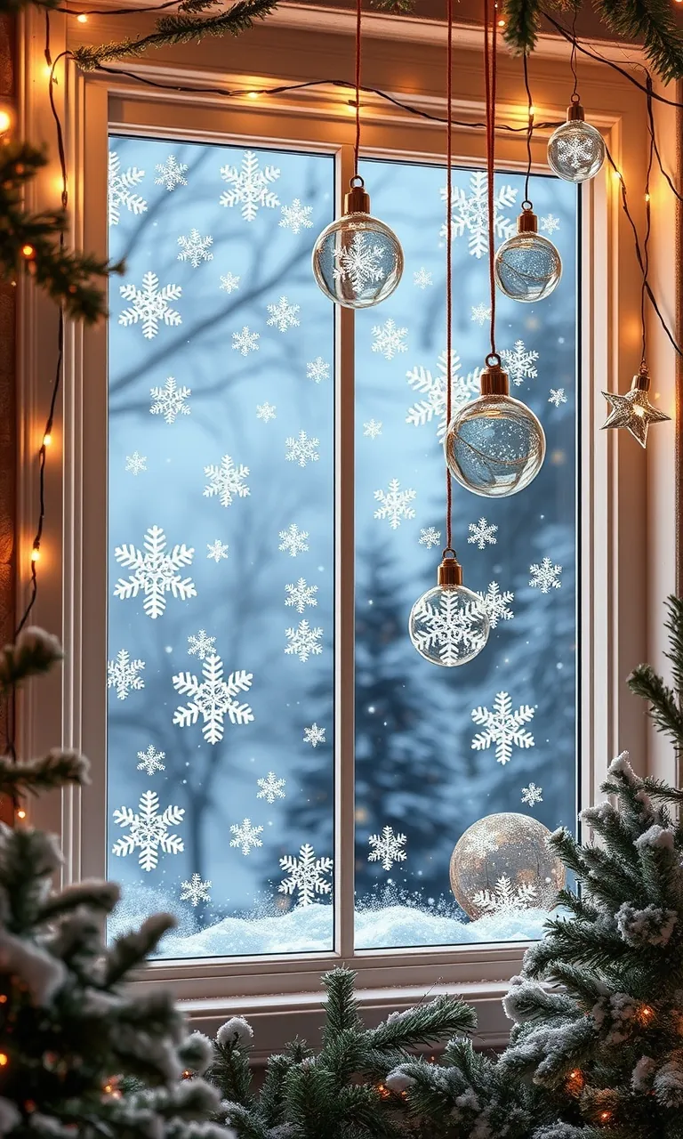 4. Glistening Winter Wonderland Windows