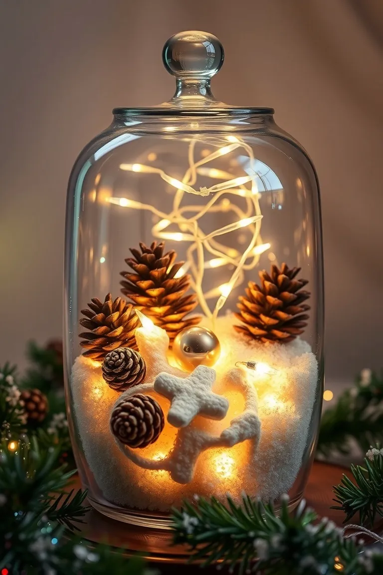 5. Twinkle-Lit Terrariums