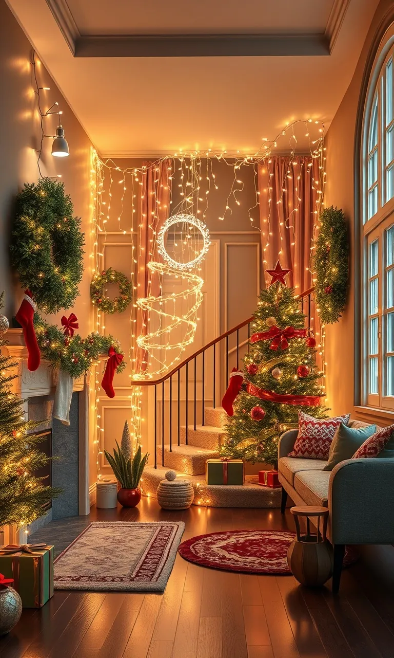 2. Twinkling Tapestry of Lights