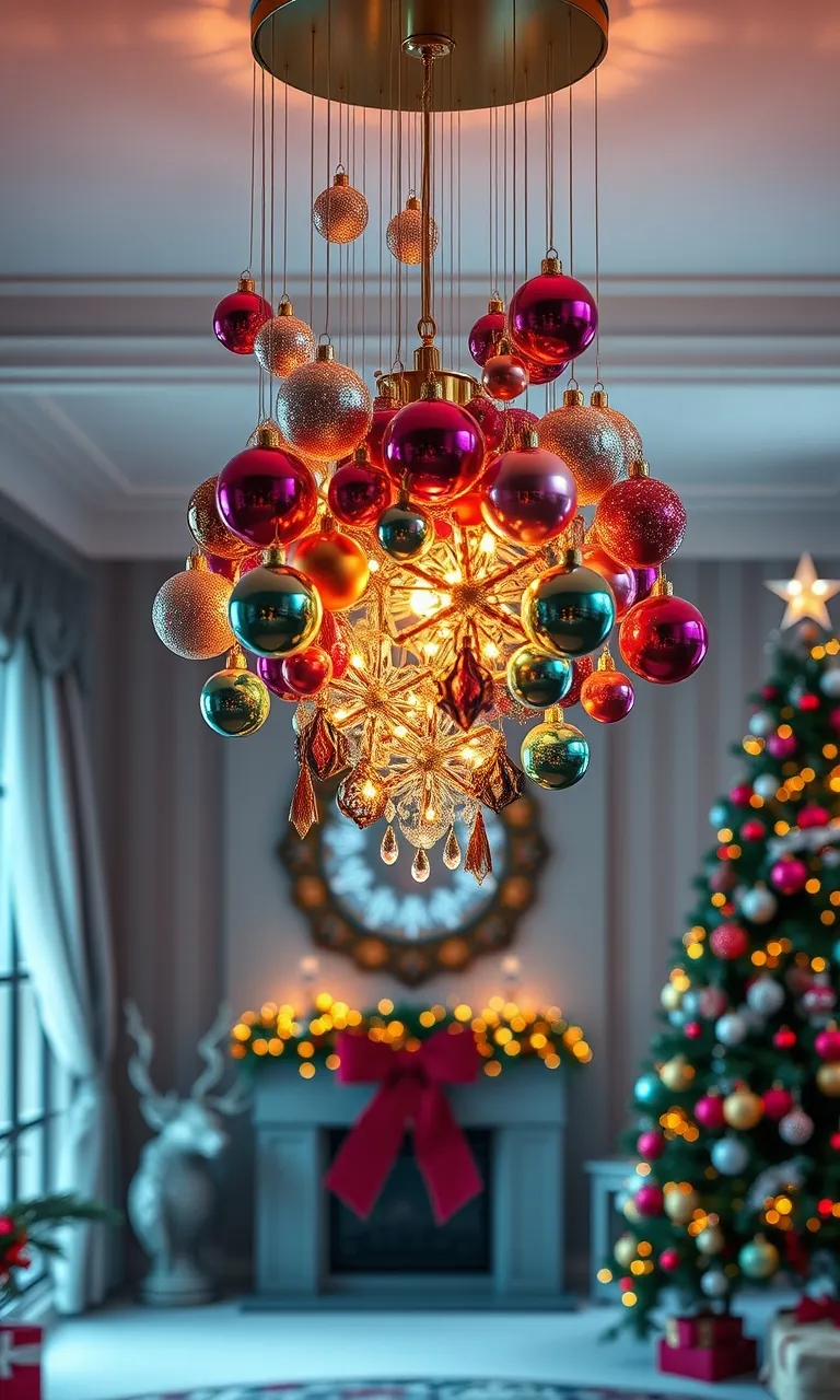 4. Enchanting Ornament Chandeliers