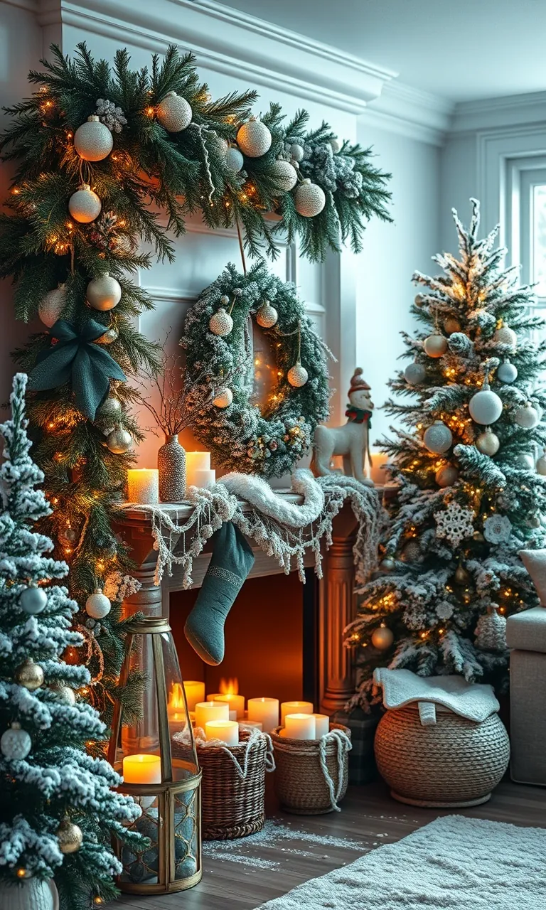 3. Frosty Forest Accents