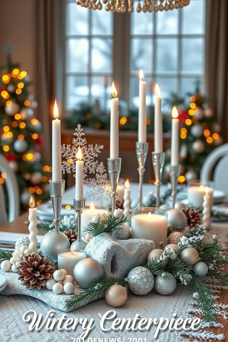 5. Frosty Centerpieces