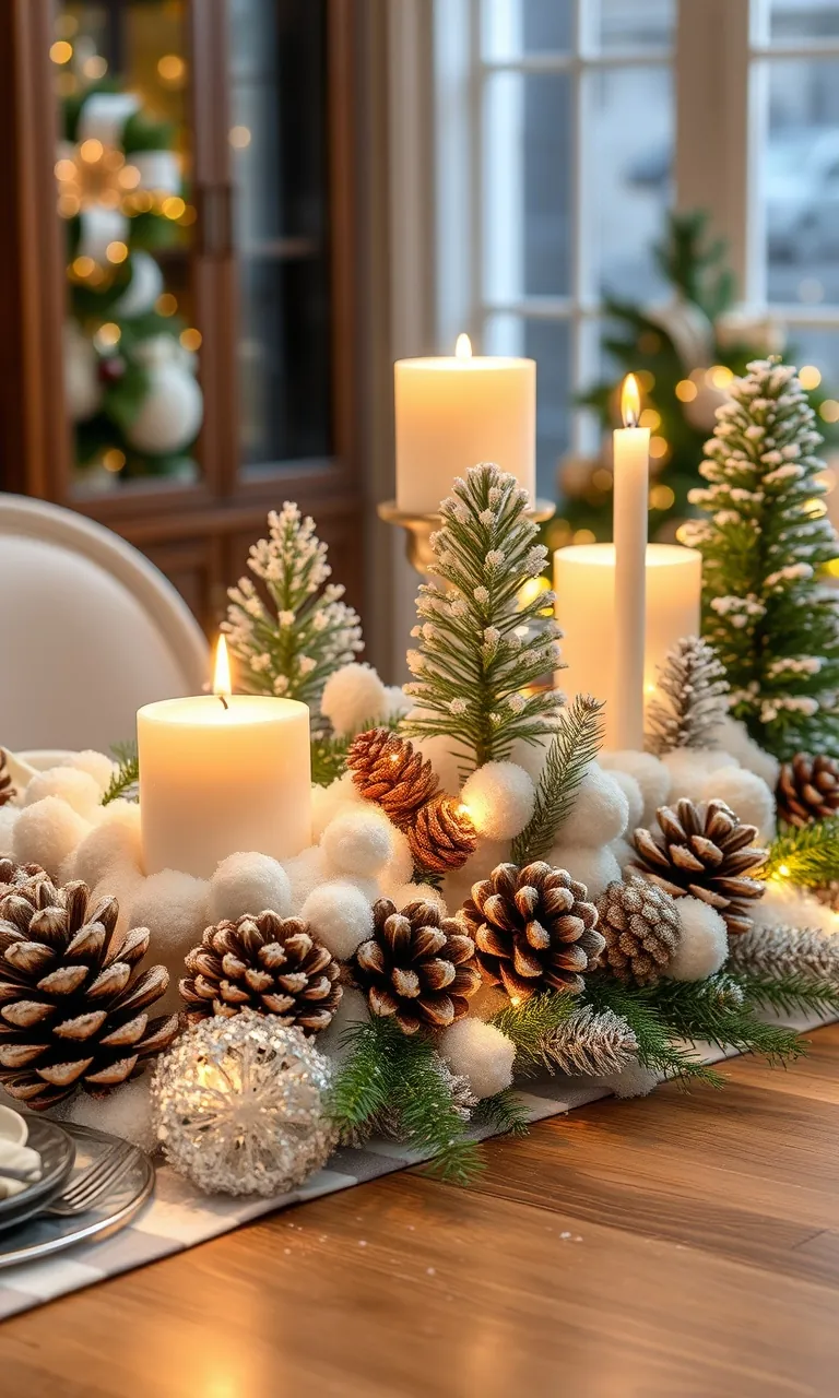 3. Snowy Centerpieces Galore
