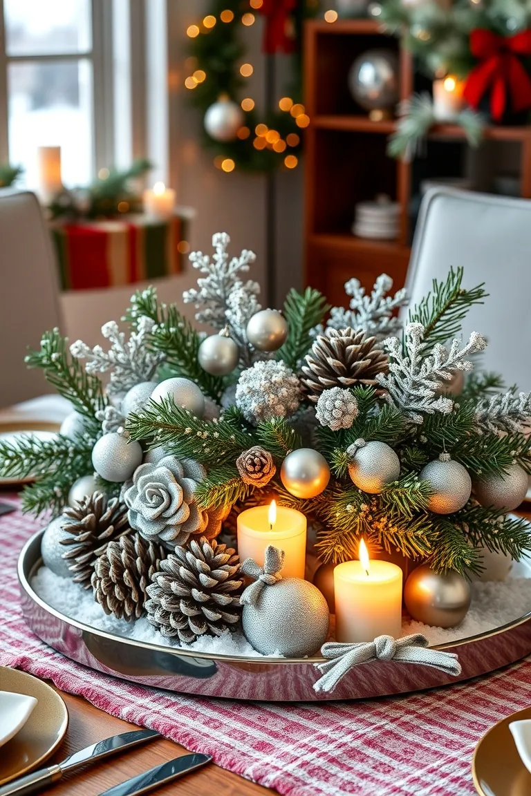 2. Breathtaking Winter Wonderland Centerpiece
