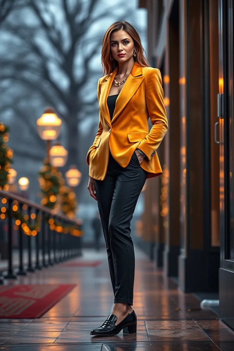 7. Sparkle in Saffron Velvet
