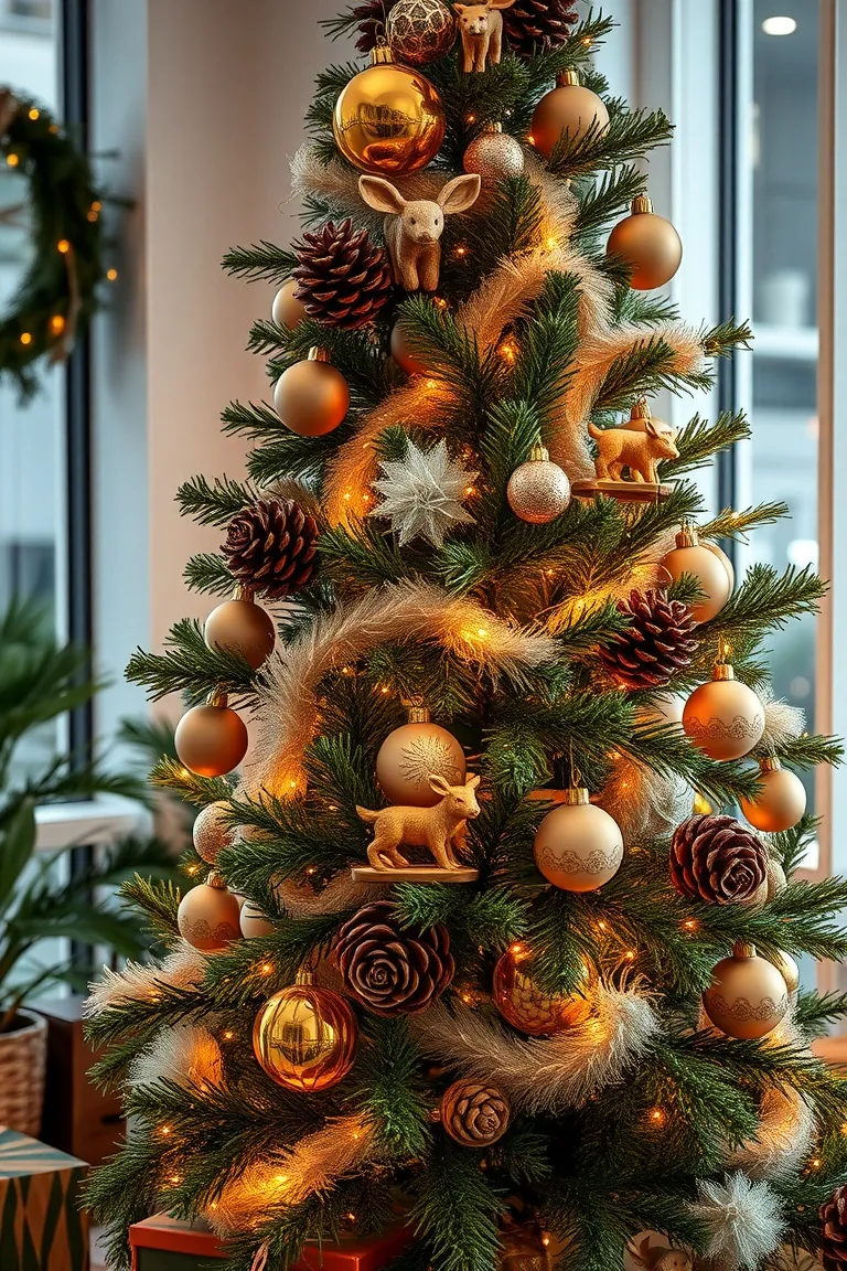 6. Woodland Whisper: A Nature-Inspired Christmas Tree