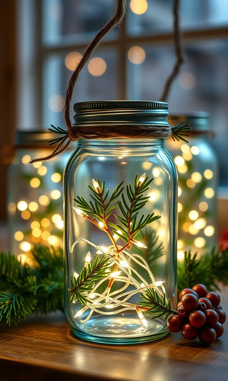 6. Twinkling Jar Lanterns