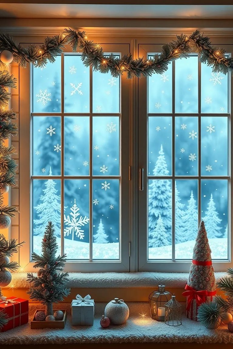 4. Enchanting Winter Wonderland Windows