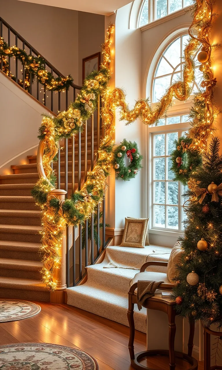 5. Glimmering Golden Garlands