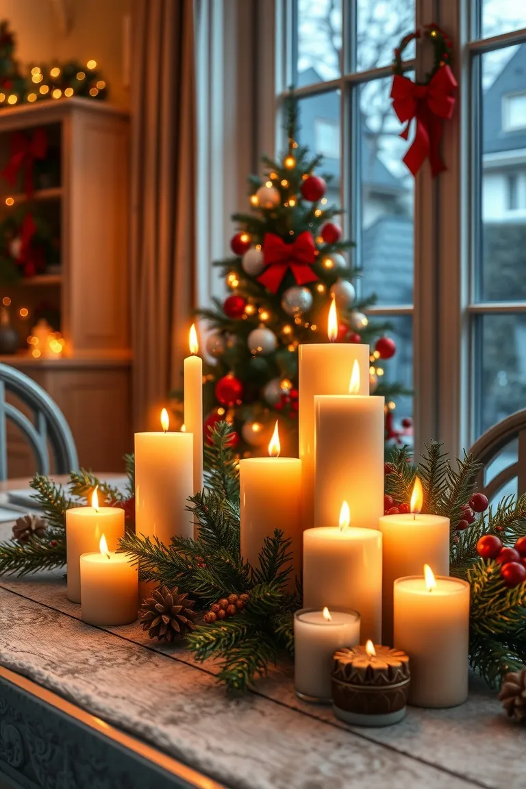 5. Candlelit Christmas Glow