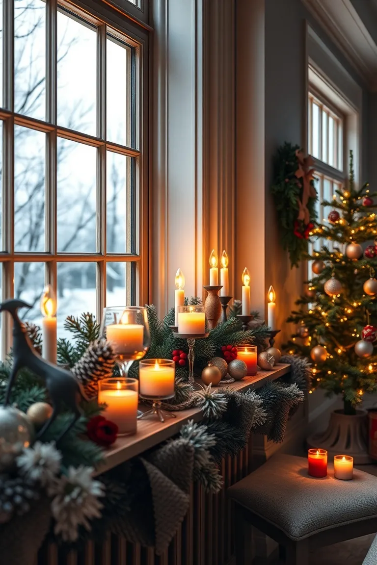 6. Glimmering Candlelit Windows