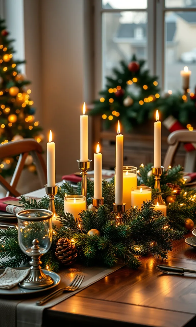 2. Twinkling Table Centerpiece