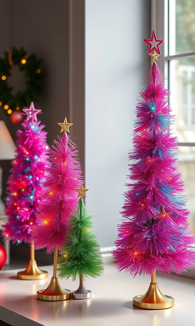 5. Twinkling Tinsel Trees