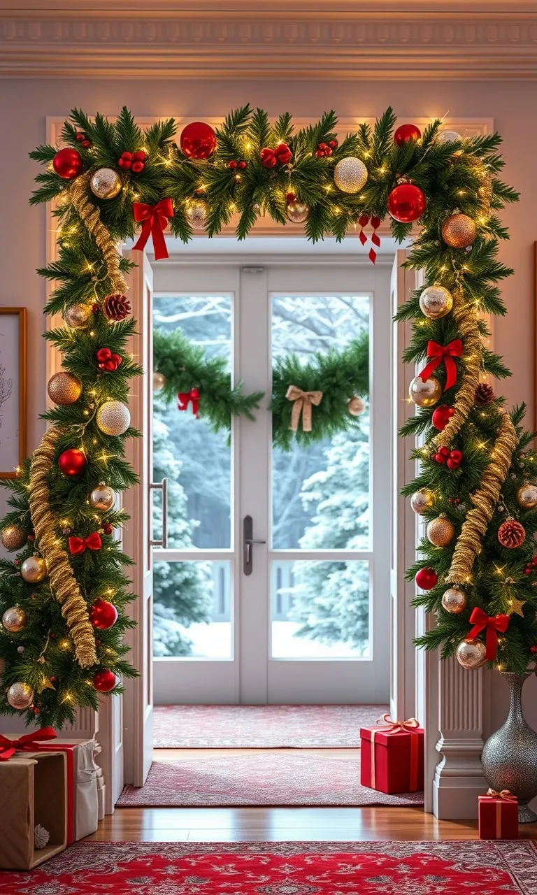 6. Festive Garland Glam