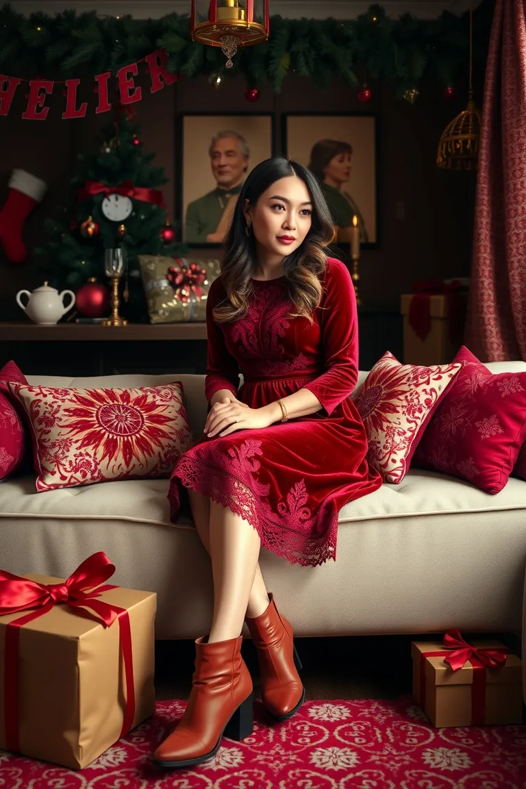 6. Cosy in Crimson Velvet