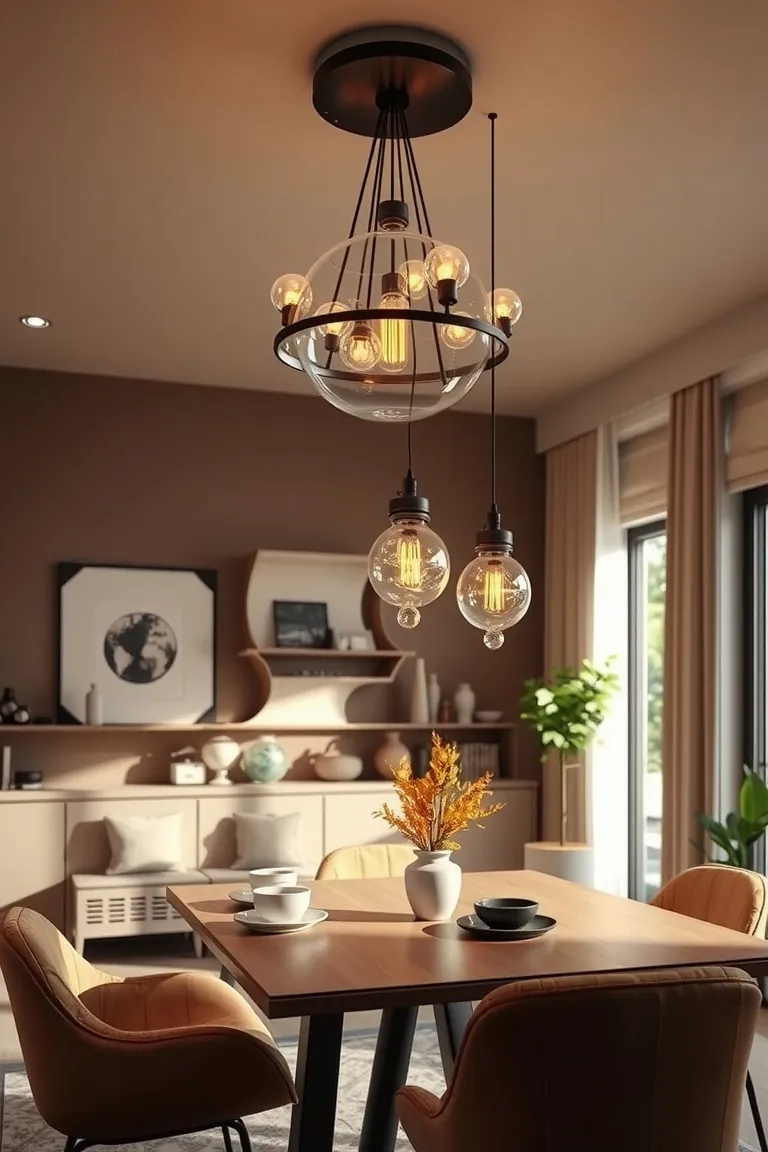 7. Illuminate with Innovative Light Fixtures
