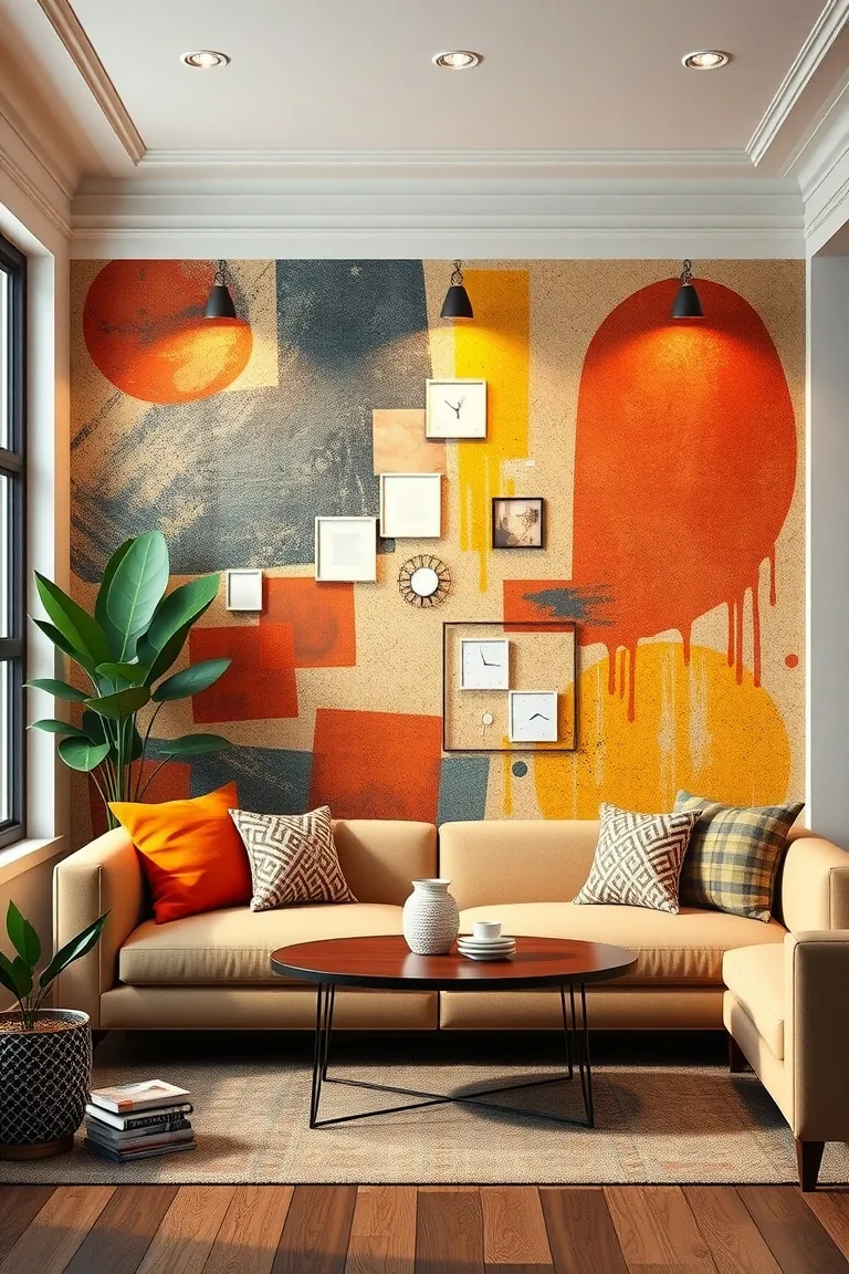5. Artistic Accent Walls