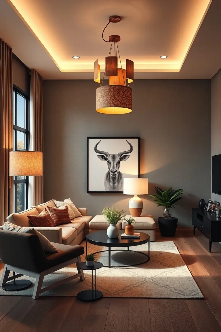 5. Light It Up with Layered Lamps