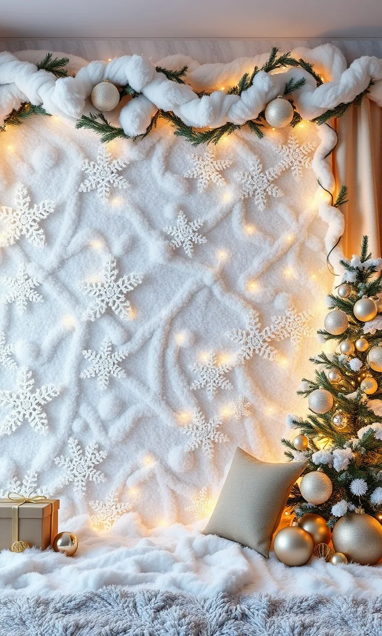 4. A Winter Wonderland Wall