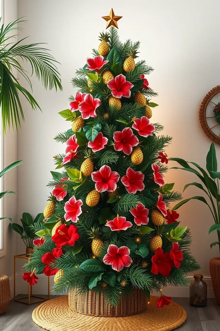 5. Tropical Oasis Christmas Tree